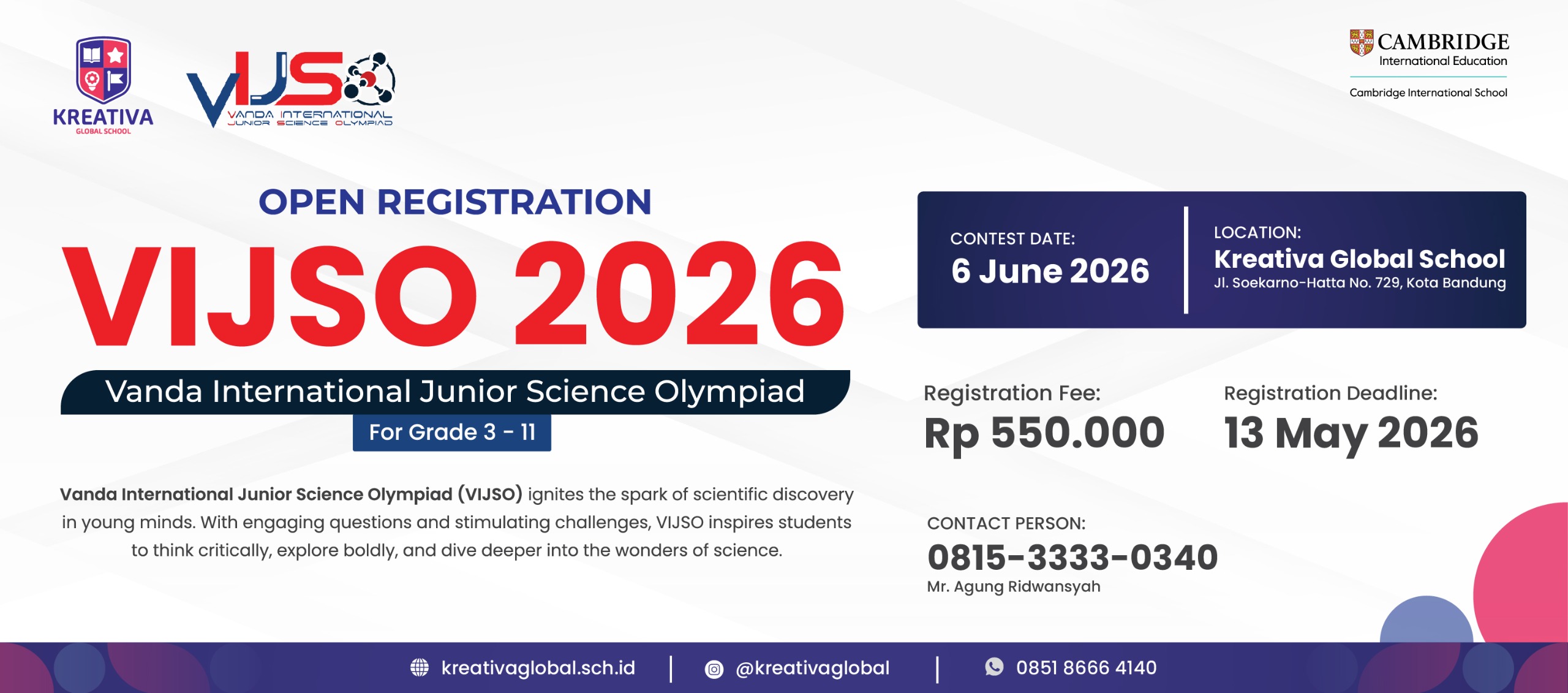 Vanda International Junior Science Olympiad 2026